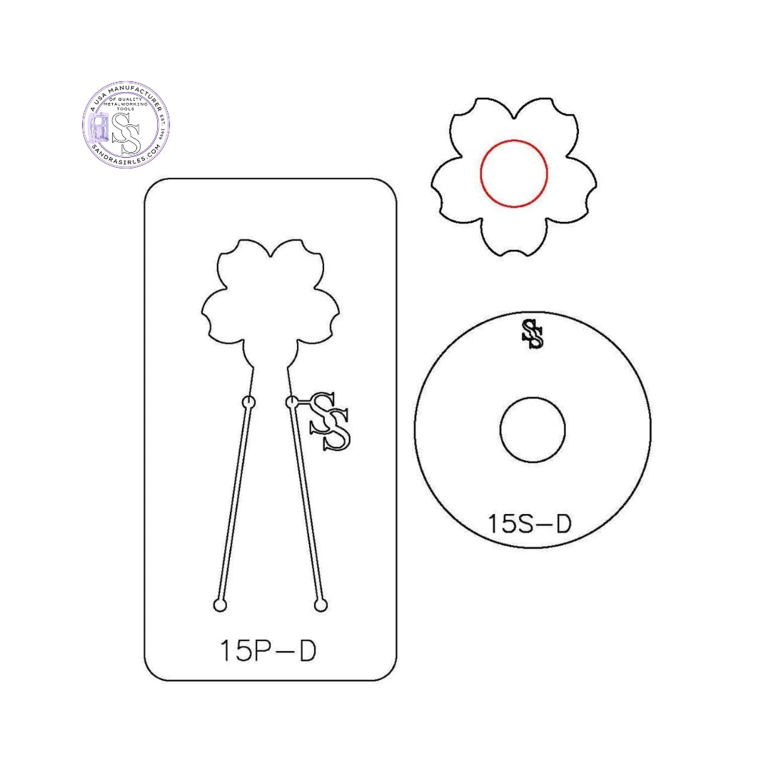 S&P DUOS: SILHOUETTE & PANCAKE DIE DUO: 15S-D, 15P-D CHERRY BLOSSOM